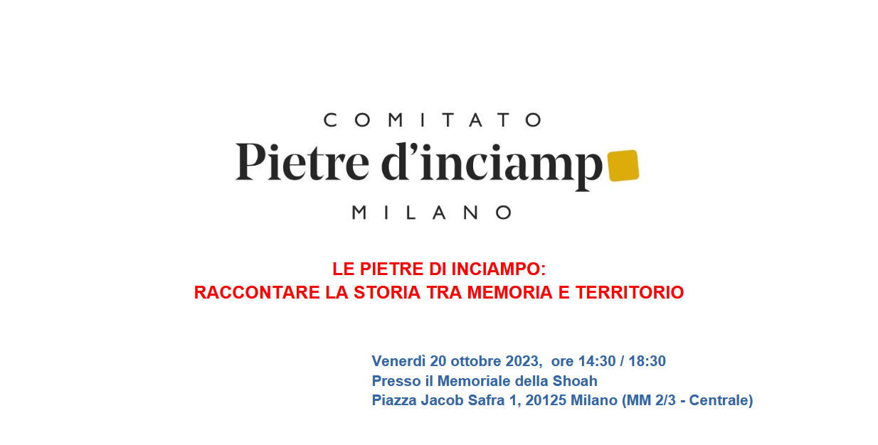 Le Pietre di Inciampo: raccontare la storia tra memoria e territorio ...