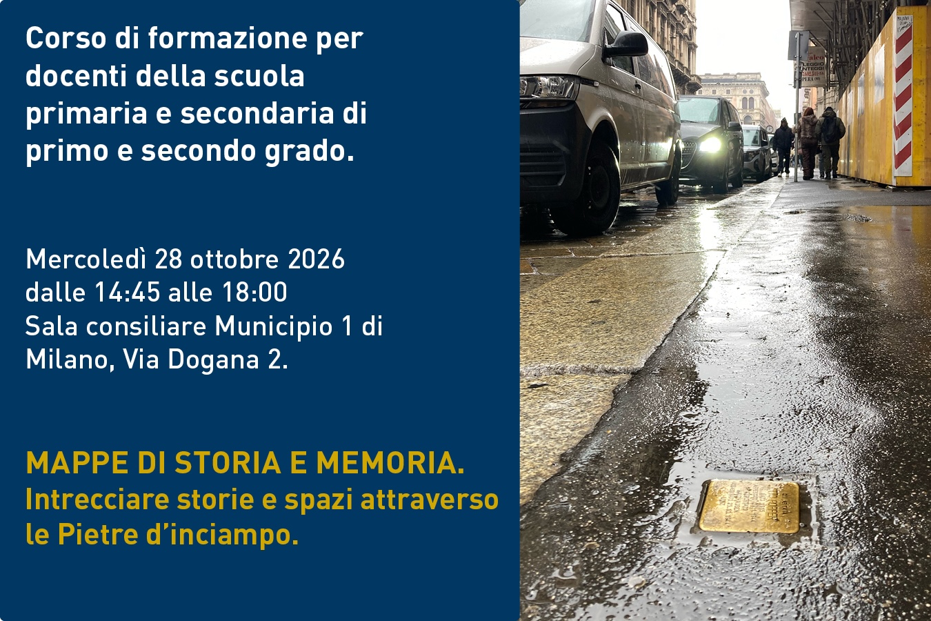 Mappe di storia, corso di formazione per i docenti